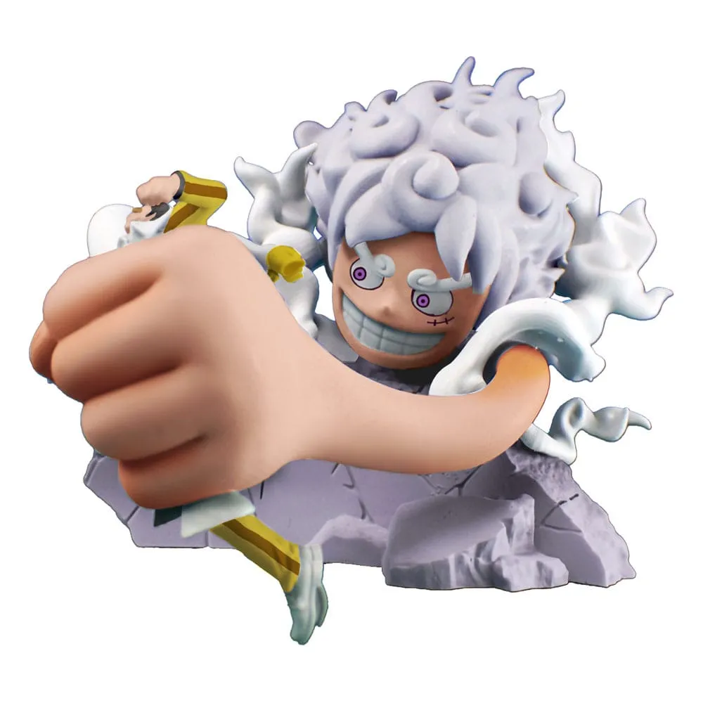 One Piece Petitrama PVC Mini Statue Logbox Re Birth Egghead Set 9 cm - 1 Unidade